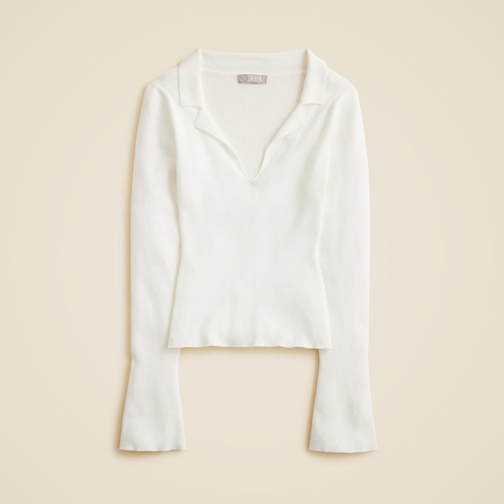 J. Crew Fitted pullover sweater in TENCEL trade lyocell
